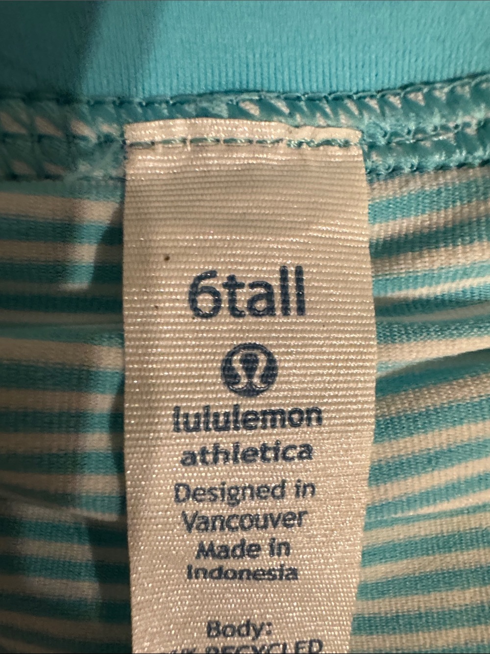 lululemon athletica White Mini Skirt with Light Blue Dot Print - Picture 4 of 4